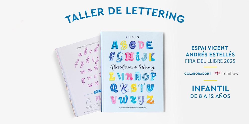 Taller Infantil Lettering RUBIO. 3 mayo 2025 11:00h. Fira Llibre