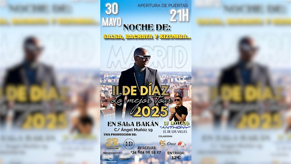 KIZOMBA, SALSA Y BACHATA EN VIVO