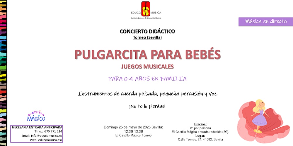CONCIERTO DIDÁCTICO “PULGARCITA PARA BEBÉS”