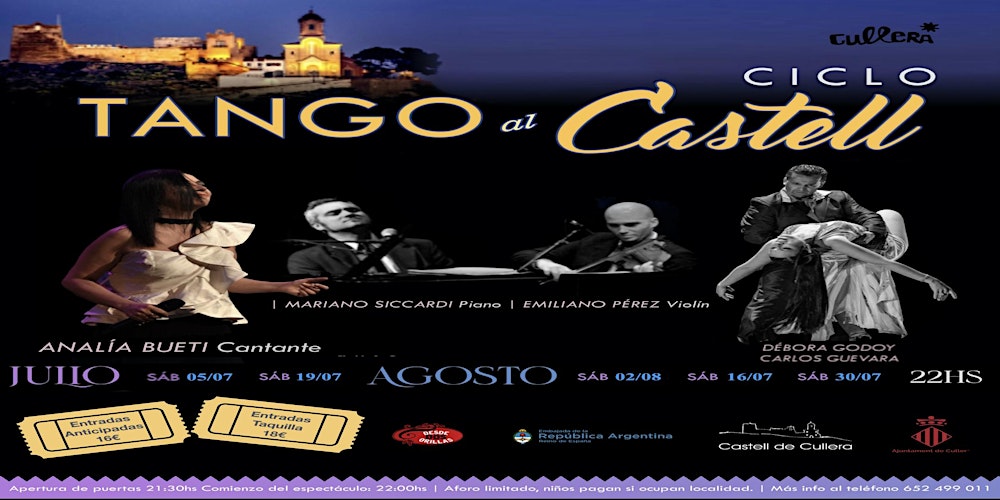 NOCHES DE TANGO EN EL CASTILLO DE CULLERA