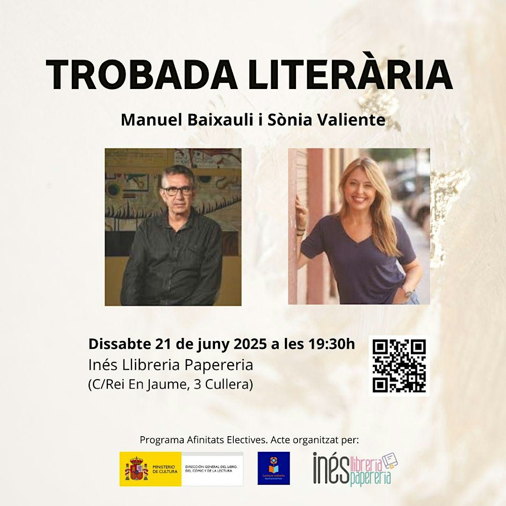 Trobada literària amb Manuel Baixauli i Sònia Valiente