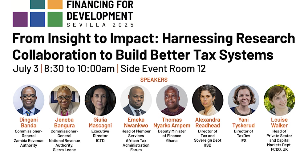 From Insight to Impact:  Research Collaboration to Build Better Tax Systems