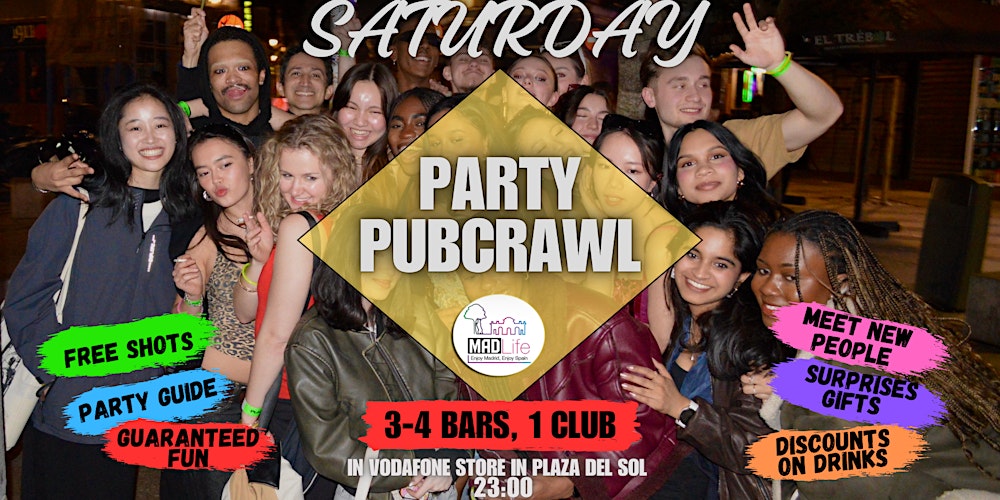 Saturday International Meeting Bar Crawl & Fiesta!