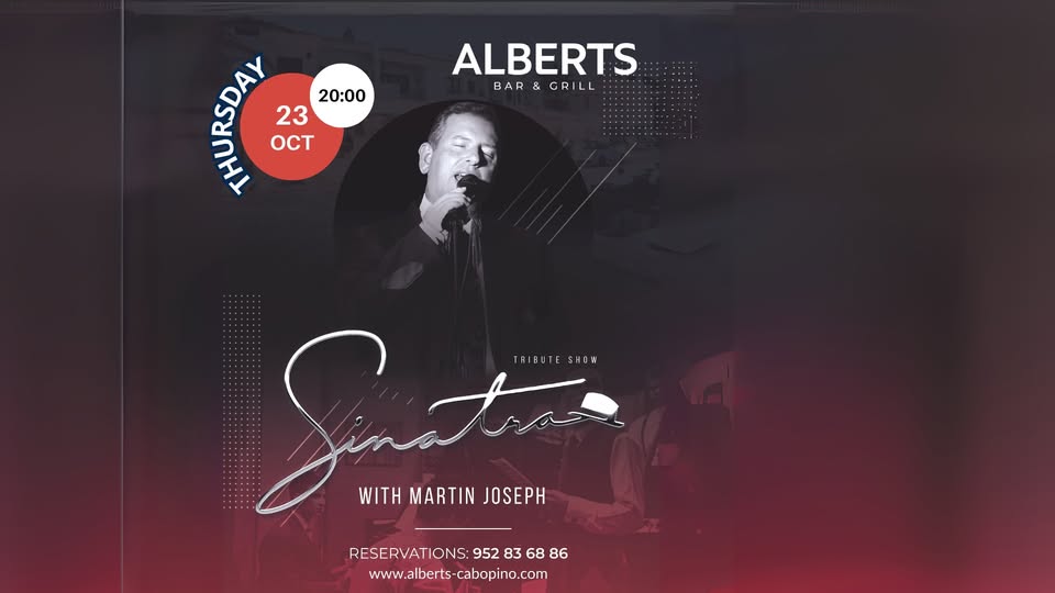 Sinatra Tribute Night – Live at Alberts Bar & Grill