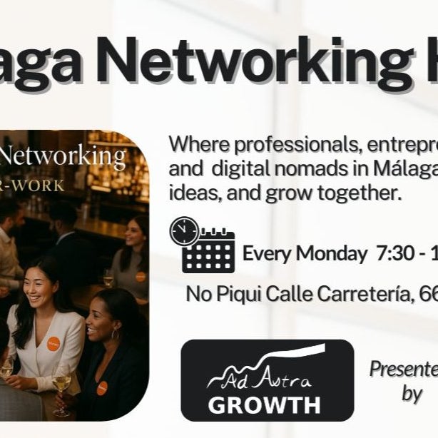 Málaga Networking Hub: Digital Nomads & Business Afterwork