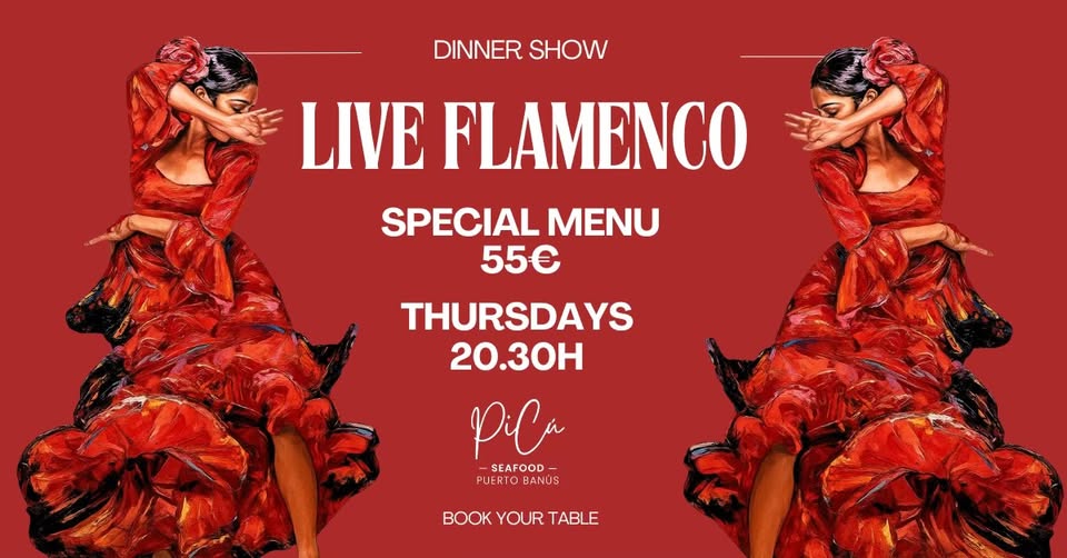 Live Flamenco in Puerto Banús – Thursdays 20:30PM | Special Menu