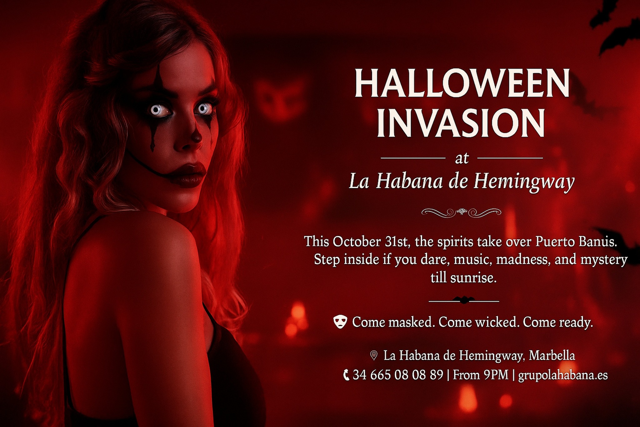 HALLOWEEN INVASION at La Habana de Hemingway