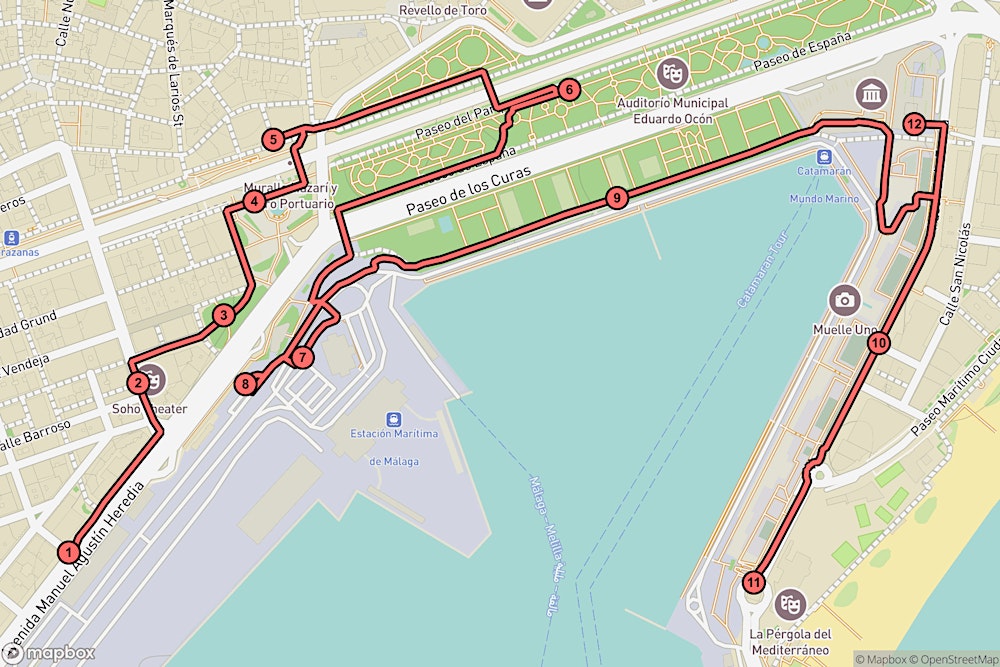 Málaga Audio Tour: Stories & Statues Along the Harbor’s Heart