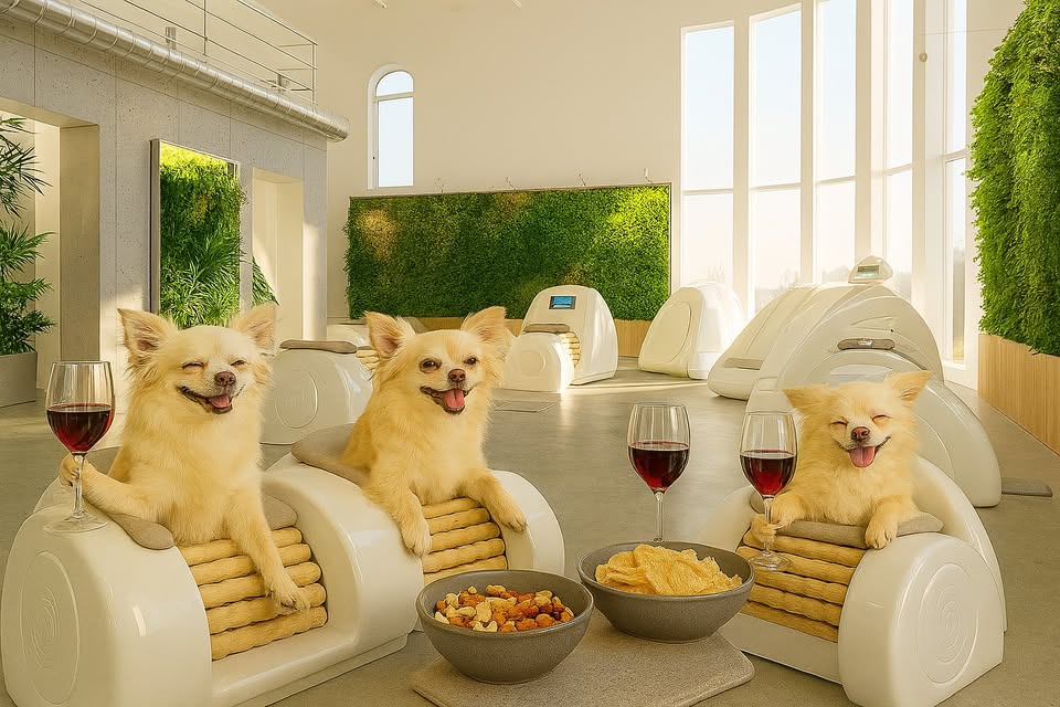 Infrared Massage Over a Glass of Wine ( or Two? )