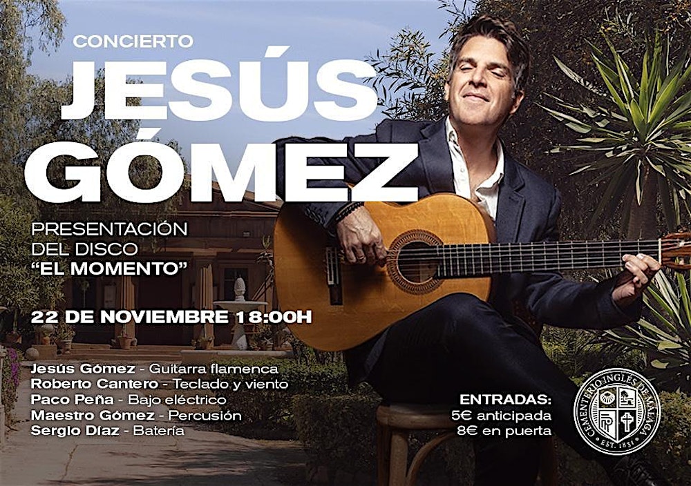 Jesús Gómez presenta “El Momento” – Concierto en el Cementerio Inglés