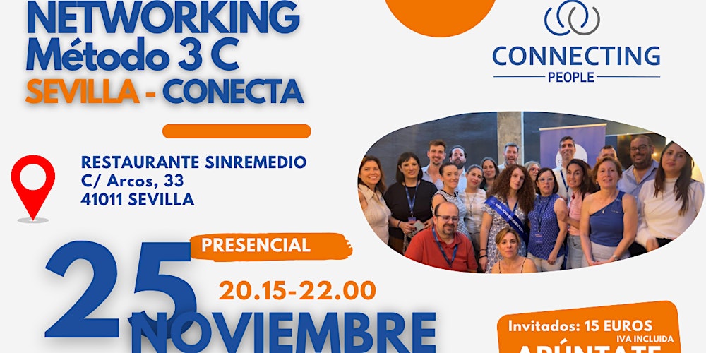 NETWORKING SEVILLA -Evento presencial – 25 NOVIEMBRE