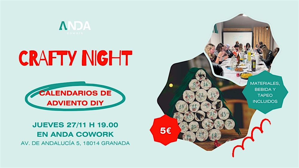 Crafty Night – Calendarios de Adviento DIY