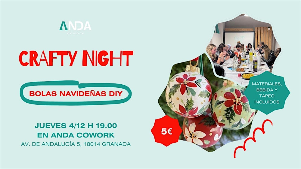 Crafty Night – Bolas Navideñas DIY