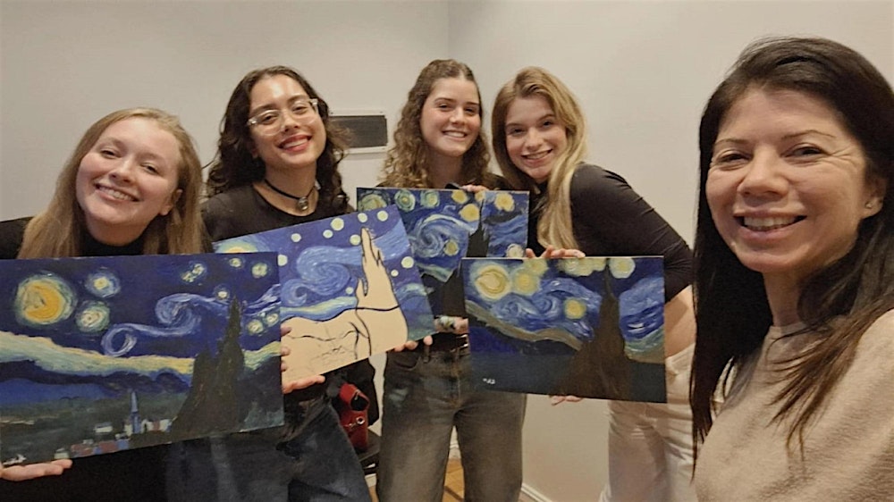 Pinta TU Noche Estrellada – V.VanGogh – Malaga