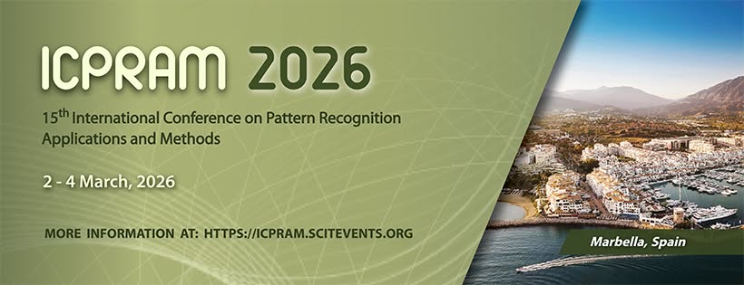15th International Conference on Pattern Recognition Apllications and Methods