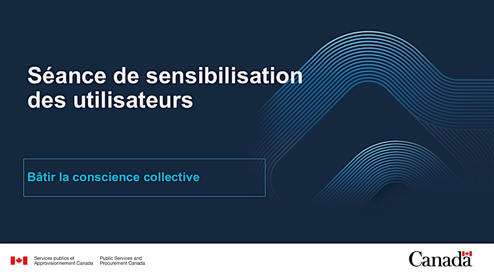 Séance de sensibilisation des utilisateurs