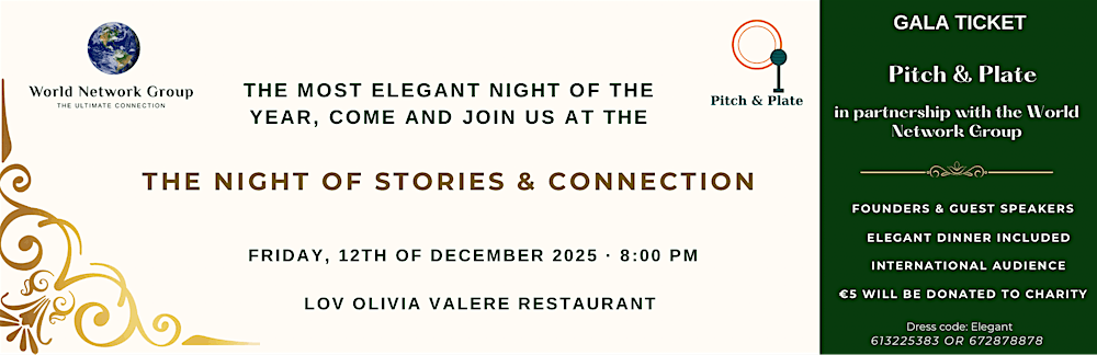 Pitch & Plate – The Night of Stories & Connection