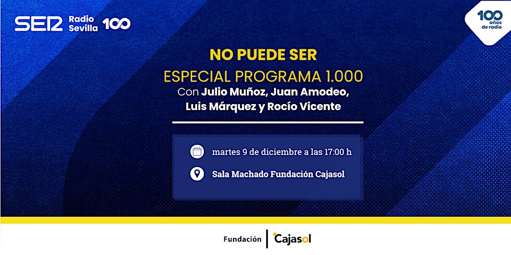 No Puede SER programa especial número 1.000