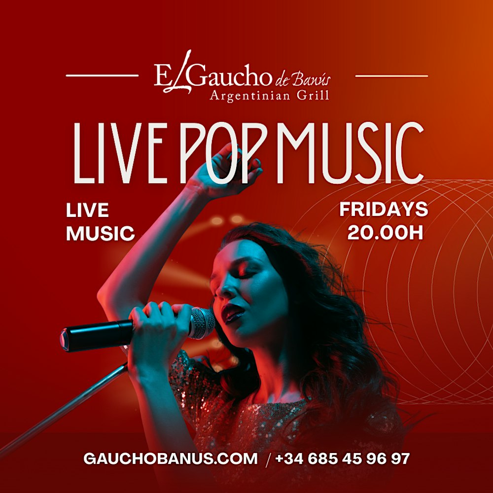 Live Pop Music Dinner Show in Puerto Banús | Fridays at El Gaucho