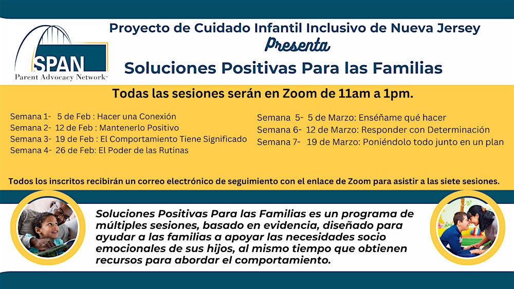 NJICCP Presenta: Soluciones Positivas para las Familias
