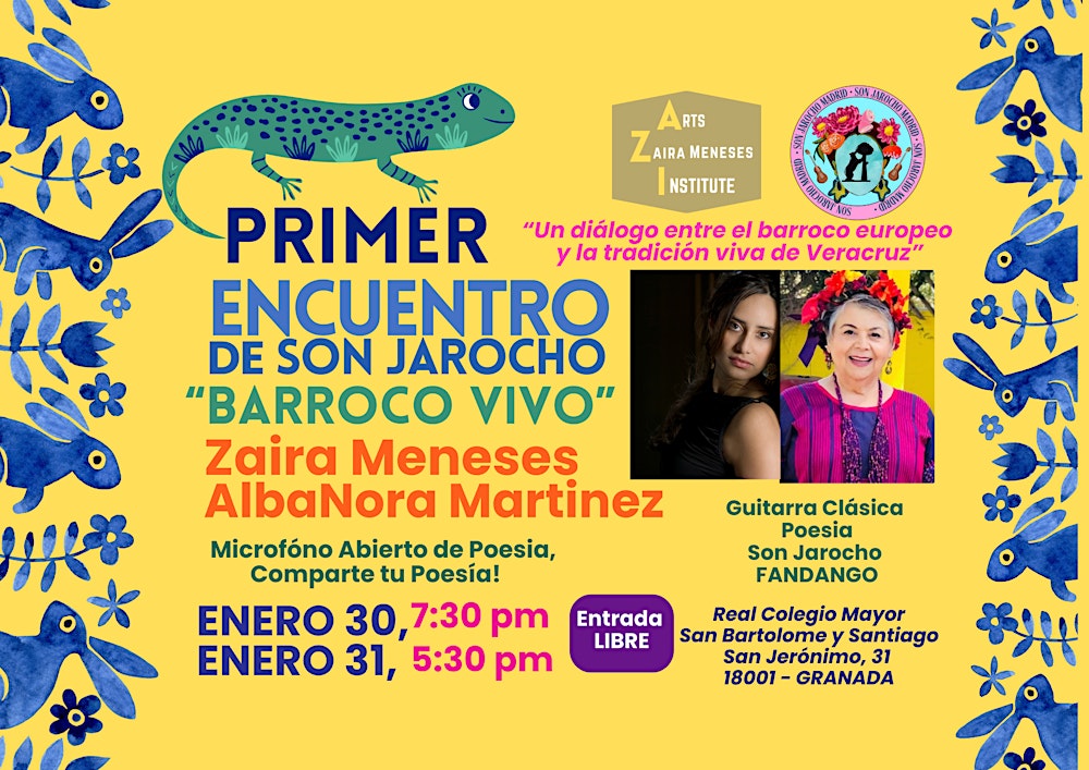 PRIMER ENCUENTRO de Son Jarocho “Barroco Vivo” Guitarra Clásica, Poesía